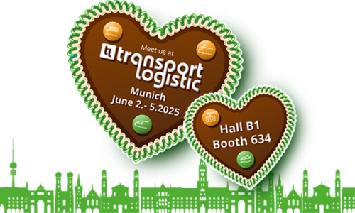 ETW_Post_Webseite_500x300px Abbildung einer Anzeige für die Messeteilnahme an der Transport und Logistik 2025 in München